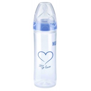 NUK fľaša PP New classic, My love 250ml, modrá