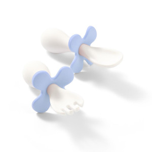 Baby Ono ergonomický príbor pre deti s puzdrom, light blue