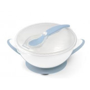 Baby Ono detská mištička s lyžičkou, modrá