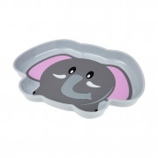 Akuku detský plastový tanierik, Sloník