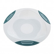 Akuku veľký plastový tanierik s prísavkou, tyrkysový