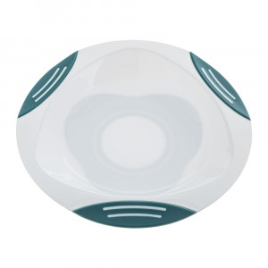 Akuku veľký plastový tanierik s prísavkou, tyrkysový