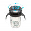 Akuku hrnček 360˚ Panda 240ml, čierny