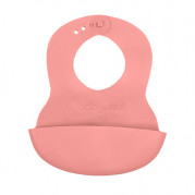 Podbradník silikónový mäkký Baby Ono, ružový