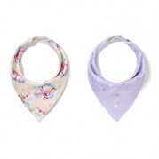 Šatkový bavlnený podbradník Baby Ono Horses, 2ks