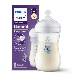 Dojčenská fľaša Philips AVENT Natural Response 260ml, 1m+ Koala