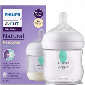Dojčenská fľaša Philips AVENT Natural Response s ventilom airfree 125ml, 0m+
