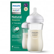Dojčenská fľaša Philips AVENT Natural Response sklo 240ml, 1m+