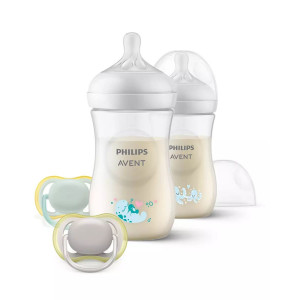 Dojčenská sada Philips AVENT Natural Response Dekor 2x Fľaša 260ml + 2x Cumlík Ultra Air 0-6m