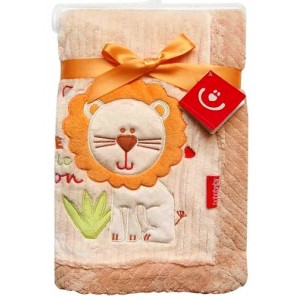 Detská deka Bobas Lion, béžová