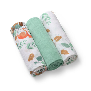 Baby Ono mušelínové plienky Super soft 70x70cm 3ks, mätové