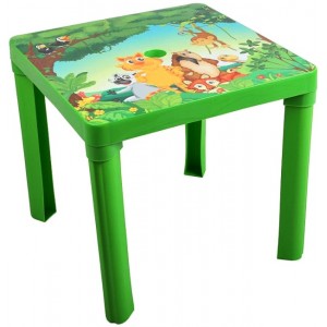 Detský plastový stôl, zelený