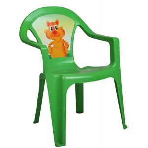 Detská plastová stolička, zelená