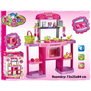 Veľká detská kuchynka Bayo + príslušenstvo 32ks