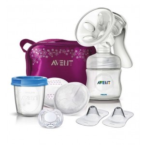 Ručná odsávačka Avent Natural + Natural systém + taška