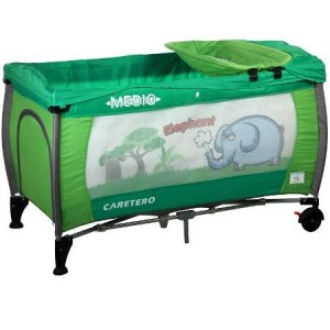 Cestovná postieľka Caretero Medio, Green