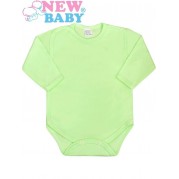 Dojčenské body celorozopínacie New Baby Classic, zelené