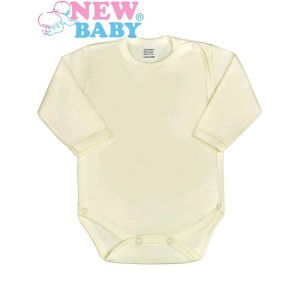 Dojčenské body celorozopínacie New Baby Classic, béžové