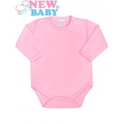 Dojčenské body celorozopínacie New Baby Classic, ružové
