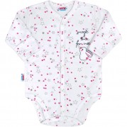 Dojčenské celorozopínacie body New Baby Magic Star, ružové