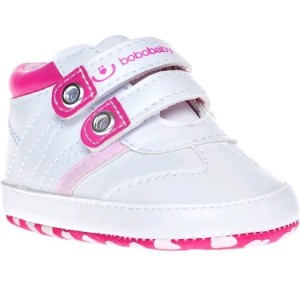 Detské topánočky Bobo Baby, bielo-ružové