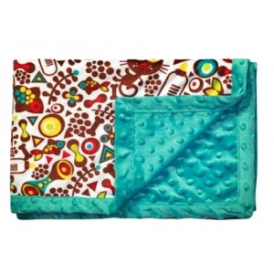 Detská obojstranná deka Baby Ono, tyrkysová