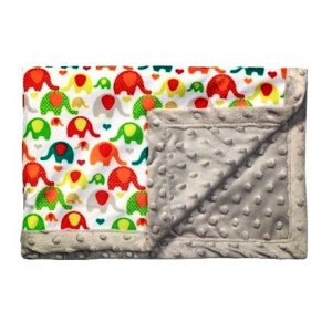 Detská obojstranná deka Baby Ono, sivá