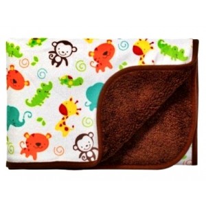 Detská obojstranná deka z mikrofibry Baby Ono, hnedá