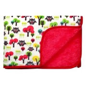 Detská obojstranná deka z mikrofibry Baby Ono, červená