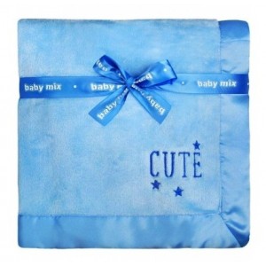 Detská plyšová deka Baby Mix Cute, modrá