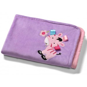 Obojstranná deka Baby Ono s 3D prvkami, Zebra "Výpredaj"