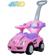 Detské jazdítko 3v1 Bayo Mega Car, pink