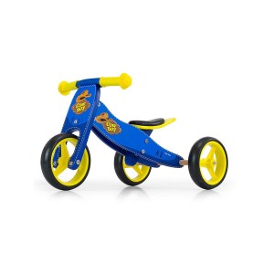 Detské multifunkčné odrážadlo/bicykel Milly Mally JAKE, blue Cowboy