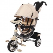 Detská trojkolka so svetlami Baby Mix Lux Trike, béžová