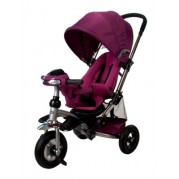 T350 Trojkolka s pohodlným sedadlom Sun Baby, bordová "Novinka"