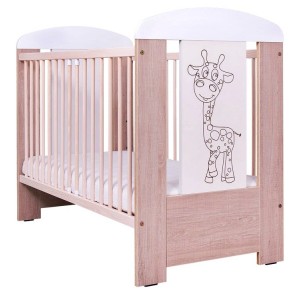 Detská postieľka Drewex Žirafka, prírodná