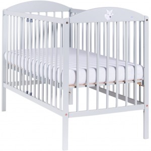 Detská postieľka Drewex Lišiak, svetlo sivá